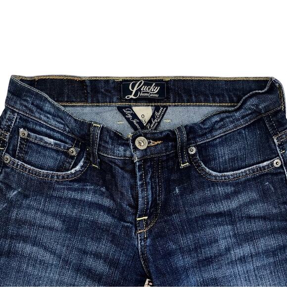 Lucky Brand Relaxed Fit Easy Rider Jeans Timeless Bootcut Style Dark Wash Denim - Picture 10 of 16